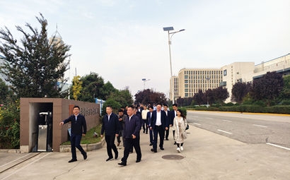 团市委、市贸促会、市青企协一行到必博集团泾河工业园考察交流