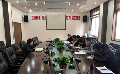 【政策规则部 泾阳基建办】集团陈红副总司理组织召开分担事情年度安排发动会